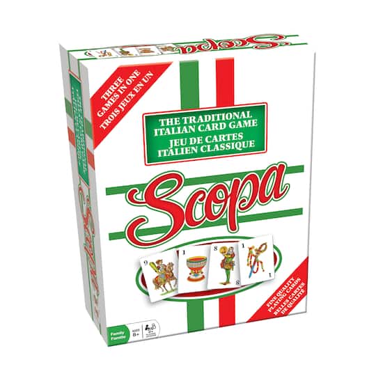 Outset Media Scopa Deluxe Card Game Board Game, One Size, Multiple Colors